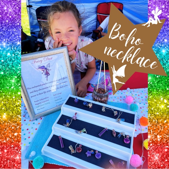 Handcrafted leather BOHO Pixie Dust Necklace - Picture 2 of 10